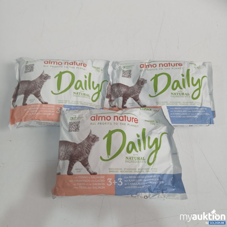 Artikel Nr. 982155: Almo Nature Daily Thunfisch&Lachs + Kabeljau&Garnelen 6x70g 3Stk