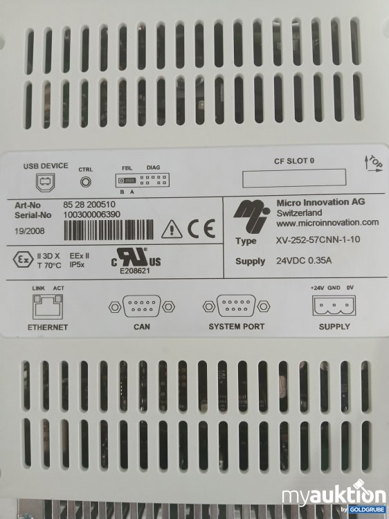 Artikel Nr. 995155 Artikel Nr. 995155: Eaton XV-102 HMI-Bedienpanel mit einem TFT-Farbdisplay.