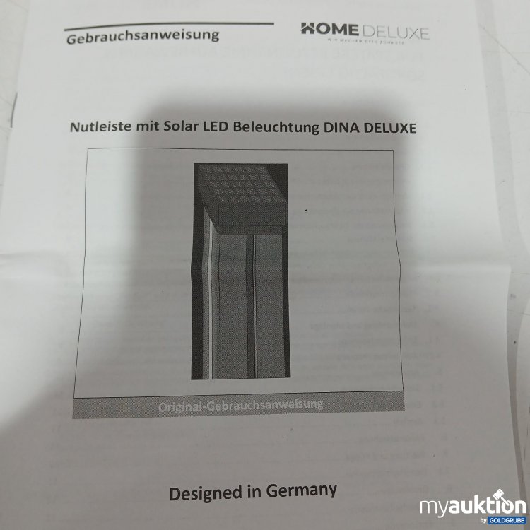 Artikel Nr. 445156 Artikel Nr. 445156: Home Deluxe Nutleiste mit Solar LED Beleuchtung CALLUX STRIPE