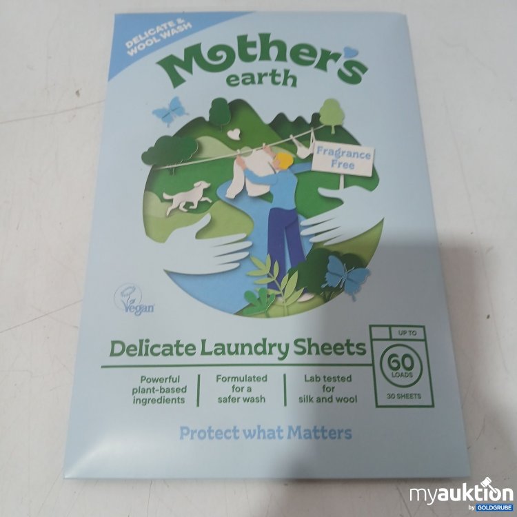 Artikel Nr. 468156 Artikel Nr. 468156: Mothers earth Delicate Laundry Sheets Fragrance Free 30Sheets 150 g