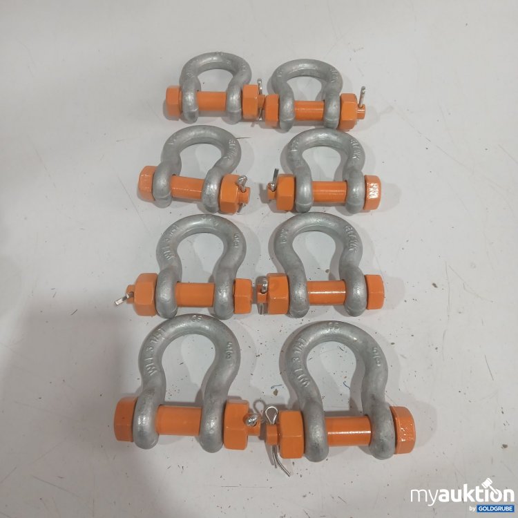 Artikel Nr. 477156 Artikel Nr. 477156: Schäkel mit orangefarbenem Bolzen E17 WK WLL 3 1/4T