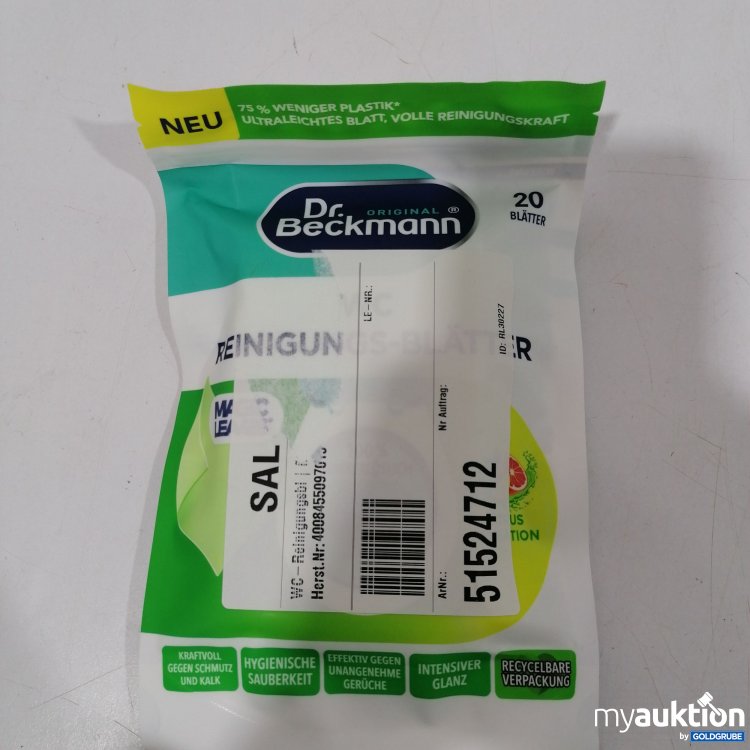 Artikel Nr. 891156: Dr. Beckmann WC Reinigungs Blätter 20Stk