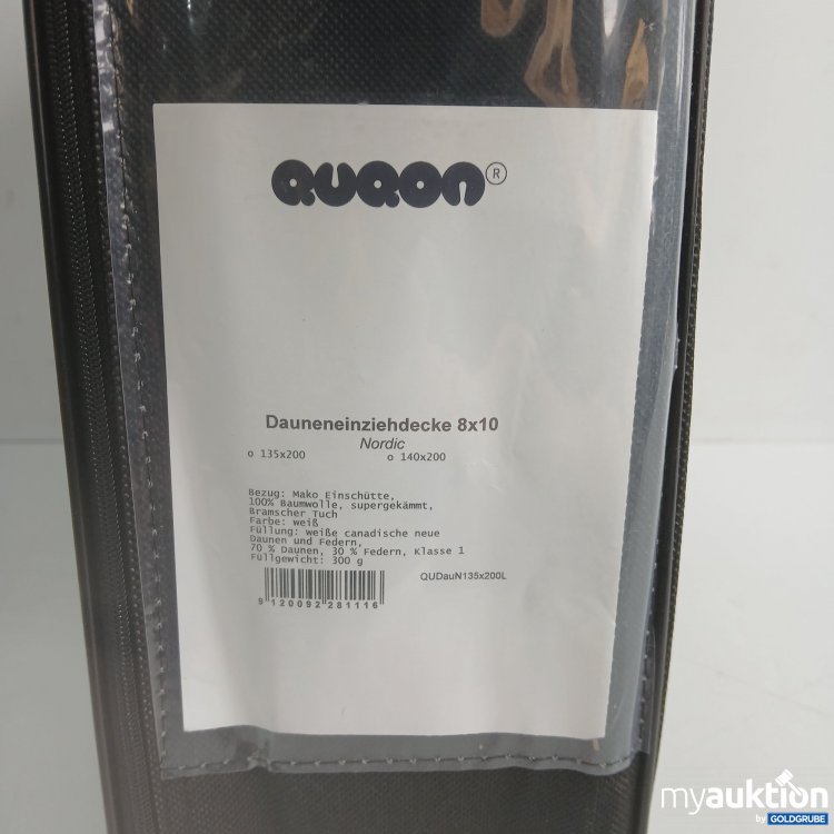 Artikel Nr. 970156: Qoqon Daunendecke Nordic 8x10 135x200