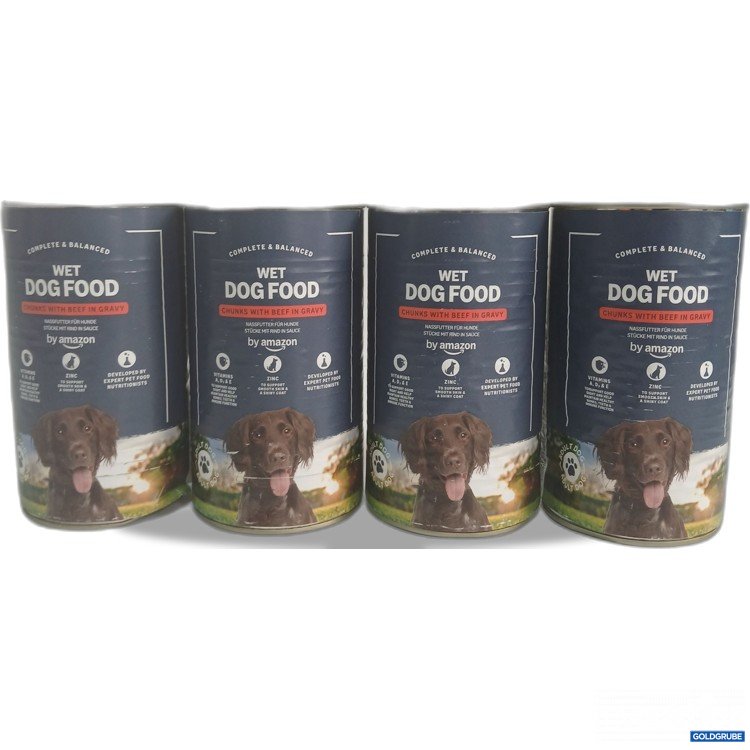 Artikel Nr. 982156: By Amazon Nassfutter Hund Stücke mit Rind in Sauce 4x1,24kg
