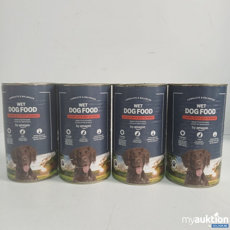 Artikel Nr. 982156: By Amazon Nassfutter Hund Stücke mit Rind in Sauce 4x1,24kg