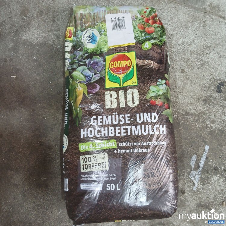 Artikel Nr. 461157 Artikel Nr. 461157: Compo Bio Gemüse & Hochbeetmulch 50L