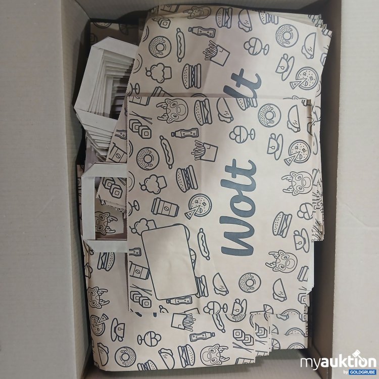 Artikel Nr. 519157: Wolt Papier Tragetasche ca. 32x27+17cm