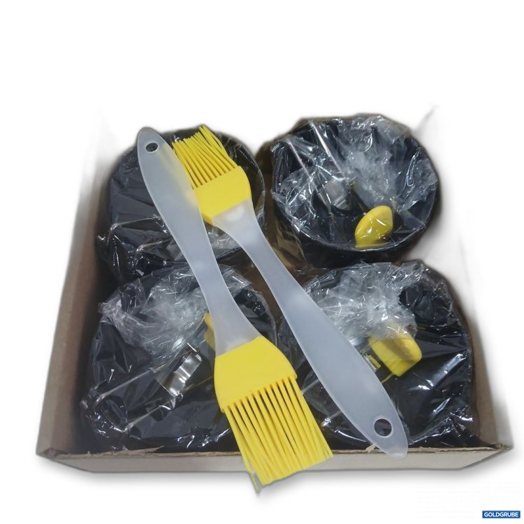 Artikel Nr. 893157: Backzubehör Set mit Silikonpinseln Eierpochierer