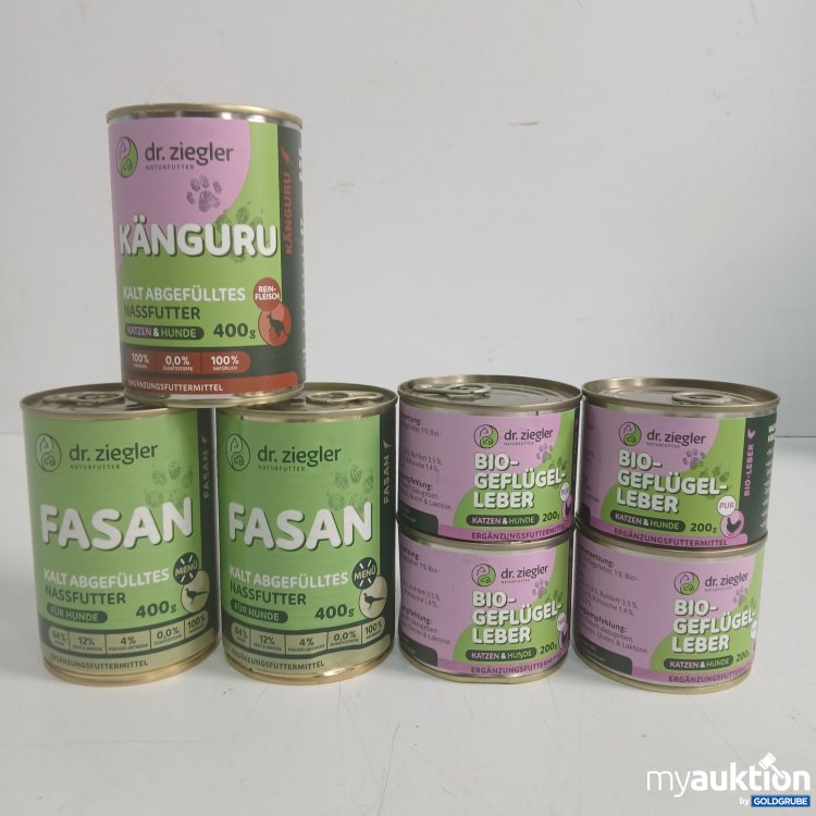 Artikel Nr. 982157: Dr. Ziegler div. Sorten Hundefutter 3x400g + 4x200g