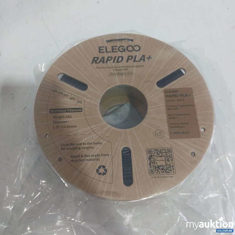 Artikel Nr. 986157 Artikel Nr. 986157: Elegoo Rapid PLA+ 3D Printer Filament black 1,75mm 1kg