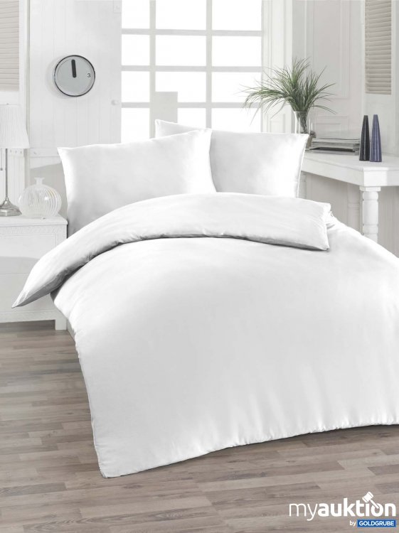 Artikel Nr. 376158: Soft-Satin Bettwäsche mit RV, Farbe weiß