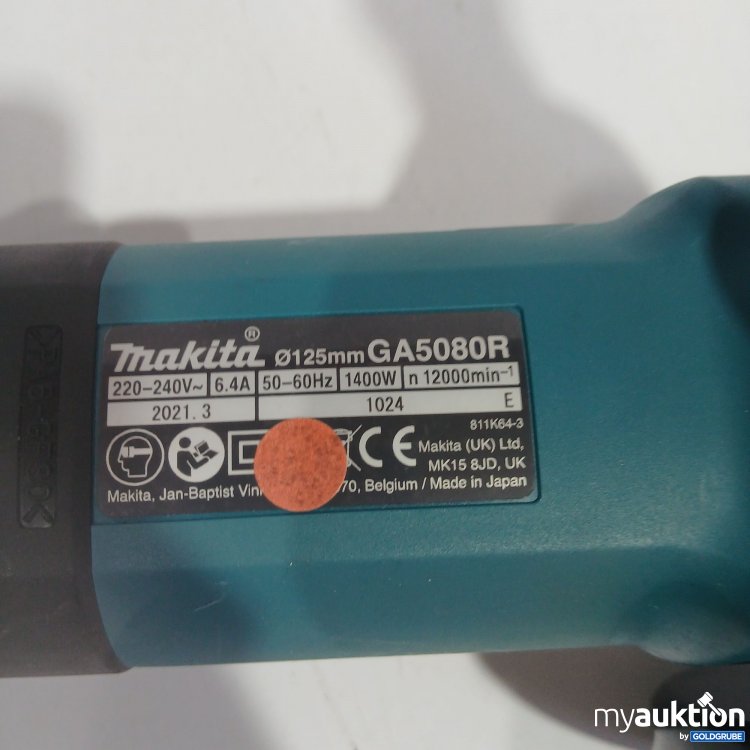 Artikel Nr. 399158 Artikel Nr. 399158: Makita Winkelschleifer 125mm 1400W GA5080R