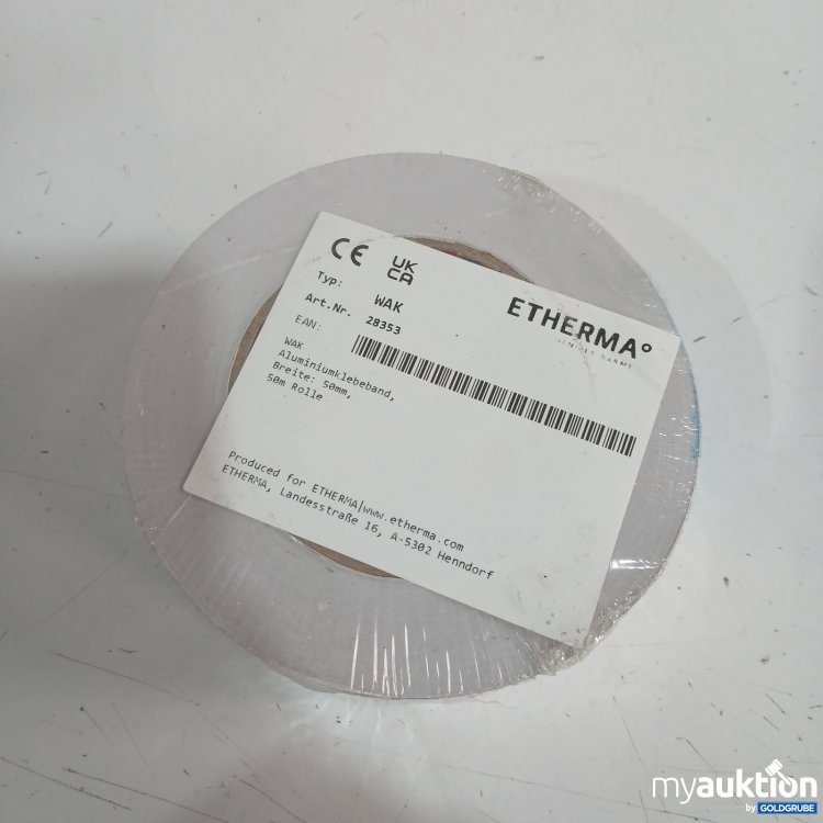 Artikel Nr. 526158 Artikel Nr. 526158: ETHERMA Aluminiumklebeband 50mm x 50m Rolle