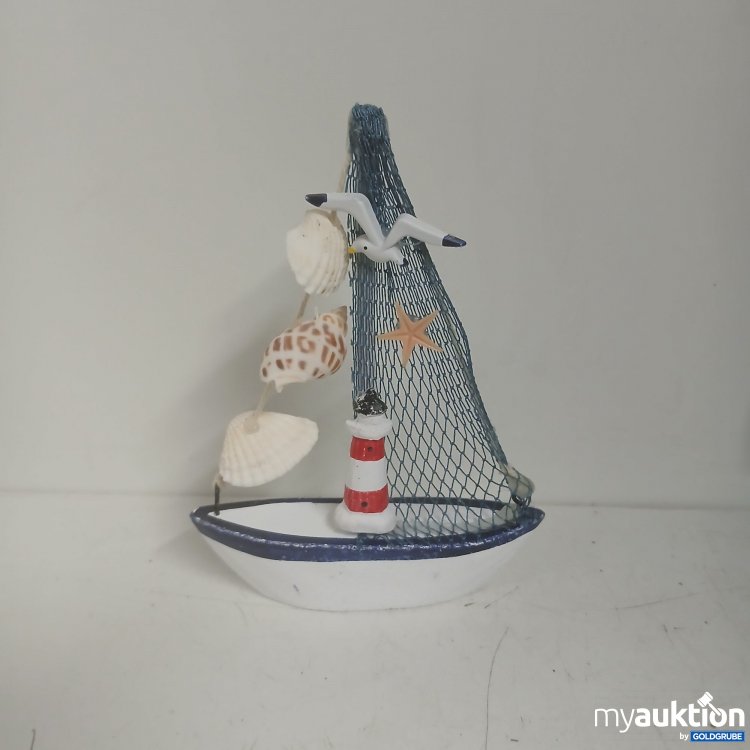 Artikel Nr. 770158 Artikel Nr. 770158: Deko-Boot mit Muscheln 15cm