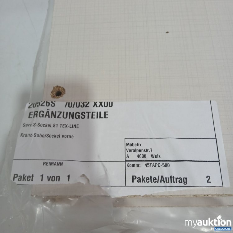 Artikel Nr. 853158: Ergänzungsteile Serv. Sockel 81 Tex-Line 20526S