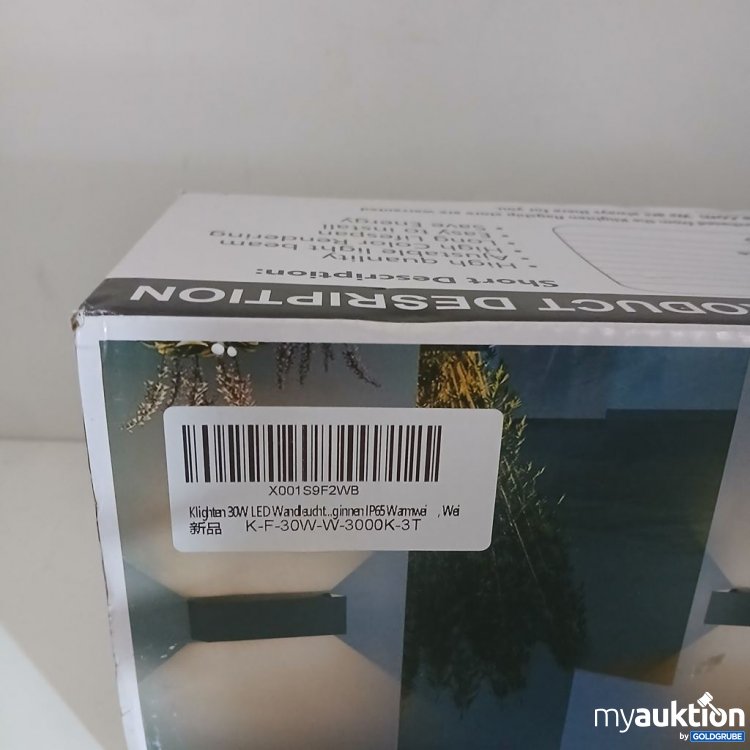 Artikel Nr. 922158: Klighten LED Wandleuchte K-F-30W-W-3000K-3T