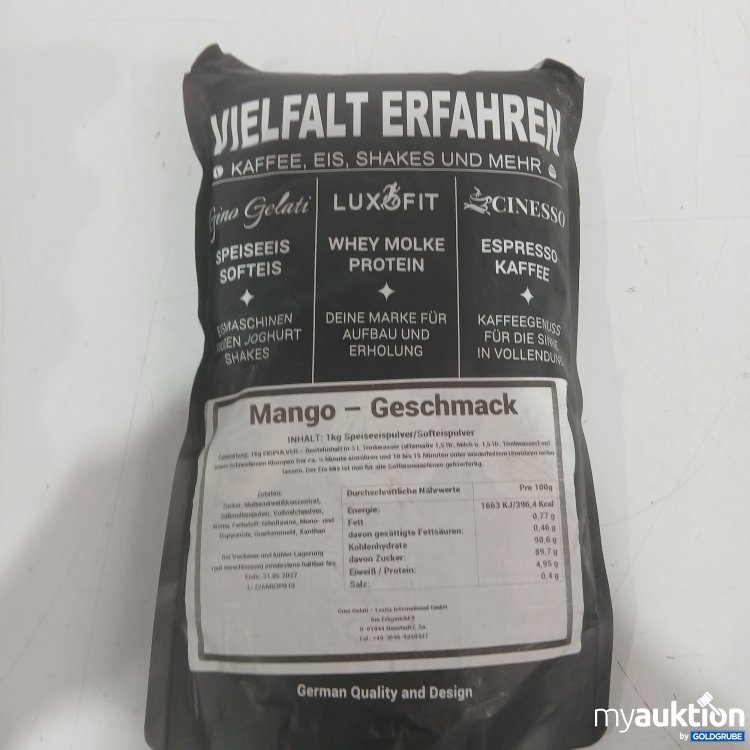 Artikel Nr. 977158: Vielfalt erfahren Mango Geschmack 1kg Speiseeispulver