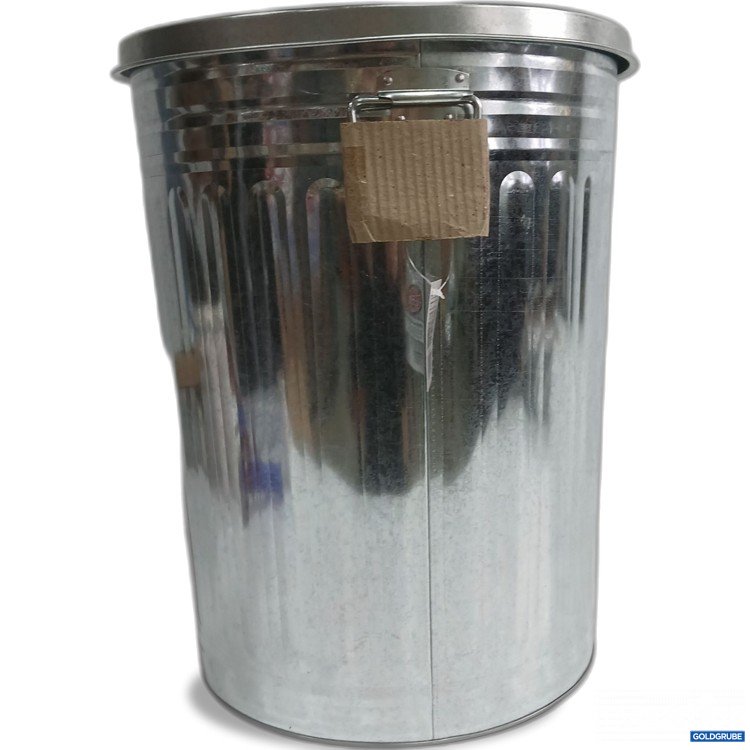 Artikel Nr. 443159: Lex Mülltonne mit Deckel 58L verzinkter Stahl 