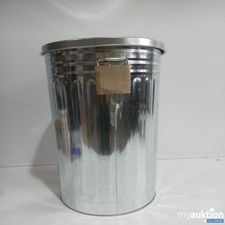 Artikel Nr. 443159: Lex Mülltonne mit Deckel 58L verzinkter Stahl 