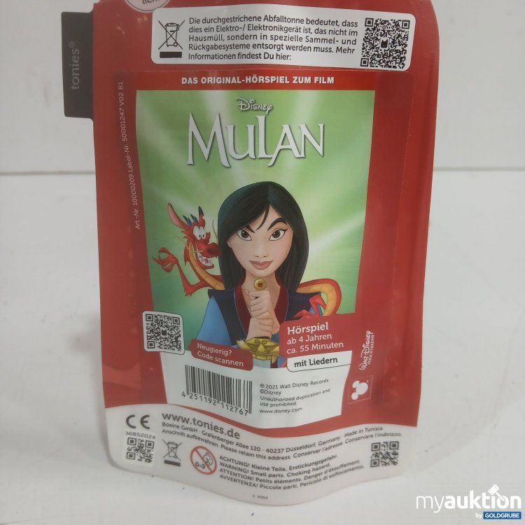Artikel Nr. 526159 Artikel Nr. 526159: Tonies Hörfigur Disney Mulan Hörspiel mit Liedern