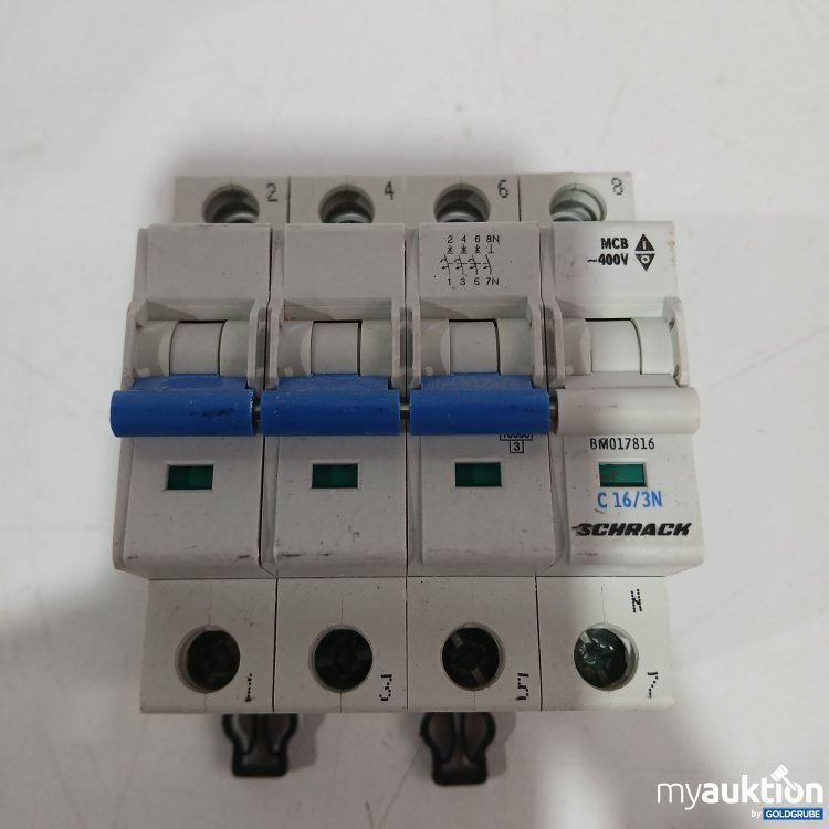 Artikel Nr. 889159: Schrack  Leistungschutzschalter C16/3N 