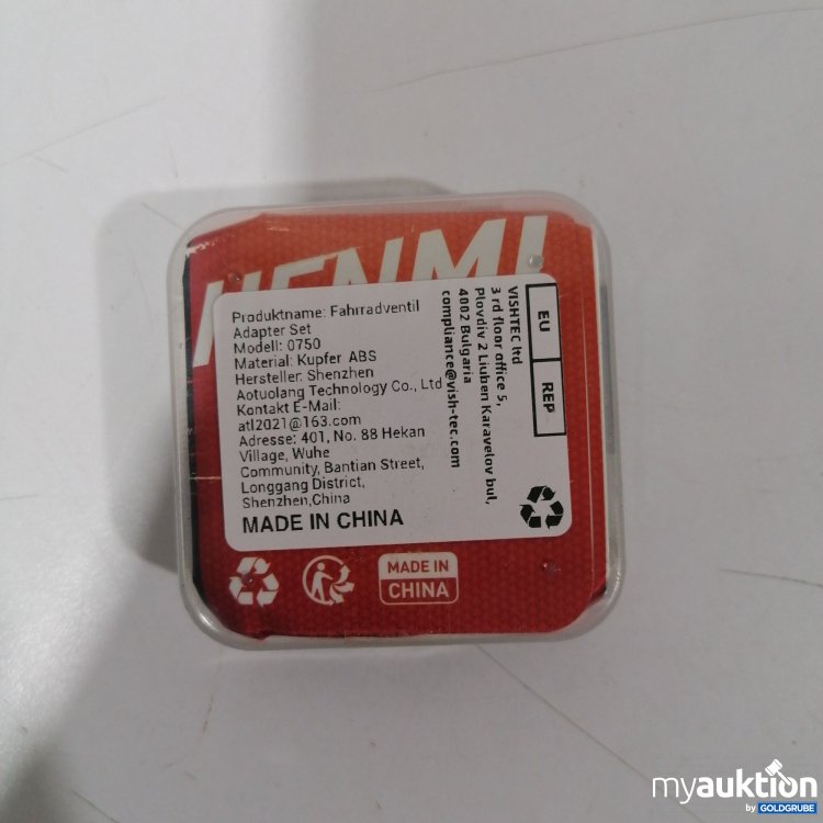 Artikel Nr. 898159: Henmi Fahrradventil Adapter 15Stk