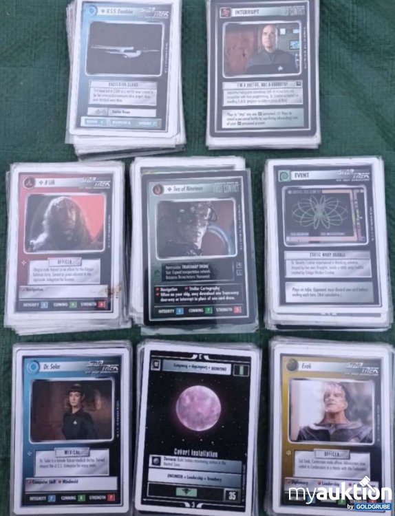 Artikel Nr. 907159: Ca. 190 Star Trek Sammelkarten 