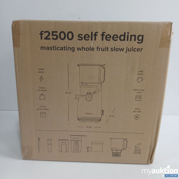 Artikel Nr. 970159: Fridja f2500 self-feeding masticating whole fruit slow juicer 
