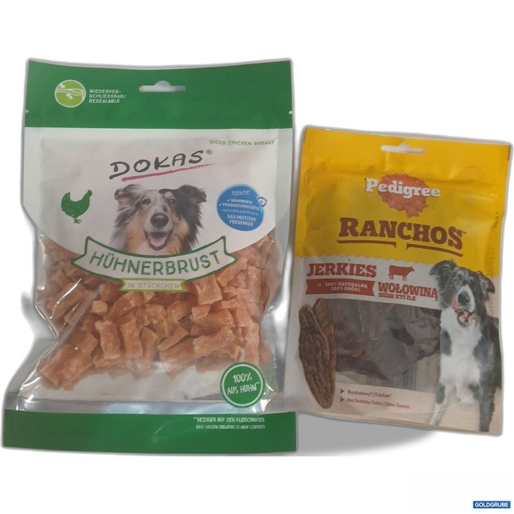 Artikel Nr. 982159 Artikel Nr. 982159: Dokas Hühnerbrust 200g + Pedigree Ranchos 70g