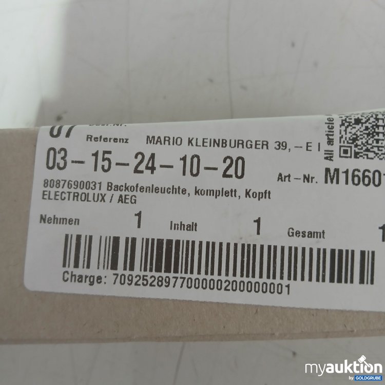 Artikel Nr. 992159 Artikel Nr. 992159: Backofenleuchte Electrolux AEG