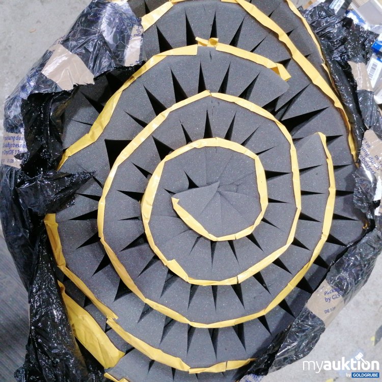Artikel Nr. 440160: Schaumstoff schwarz gerifft mit Klebeband