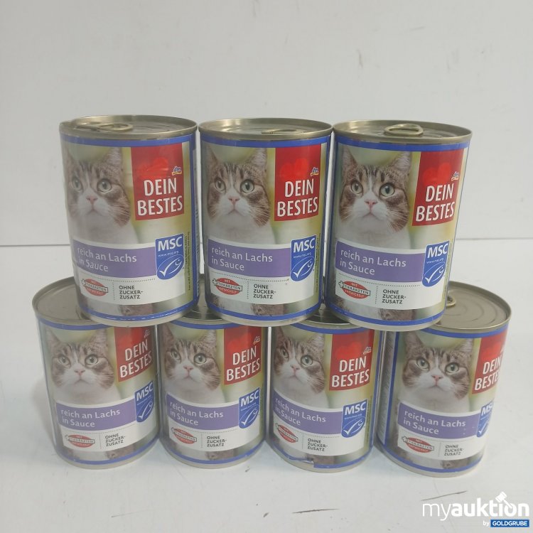 Artikel Nr. 471160: Dein Bestes Katzenfutter reich an Lachs in Sauce 7x415g