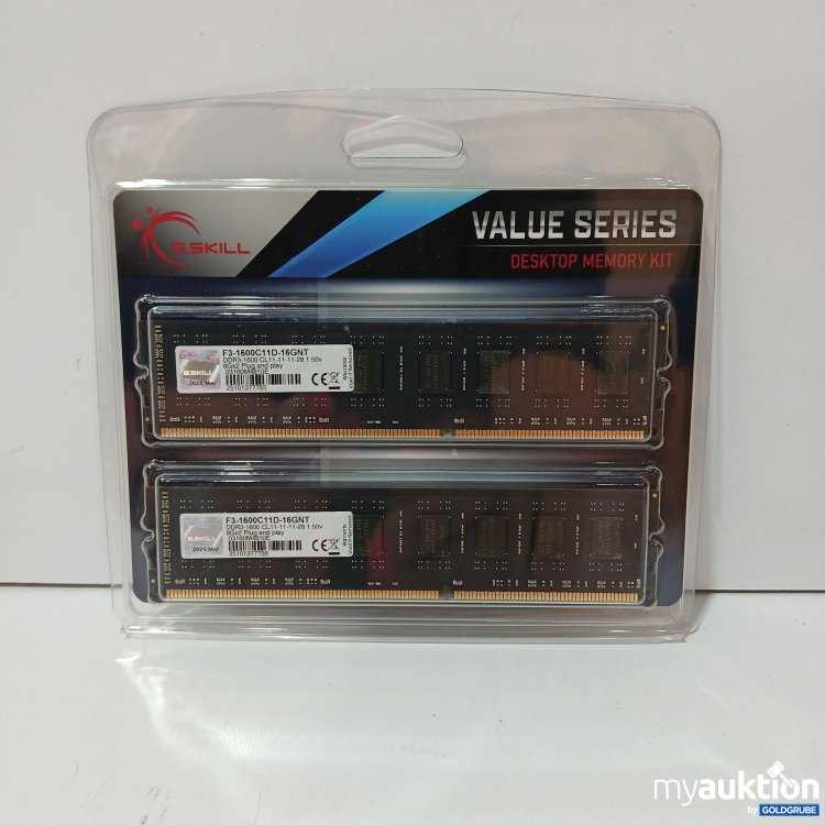 Artikel Nr. 854160 Artikel Nr. 854160: G.Skill Value Series Desktop memory Kit