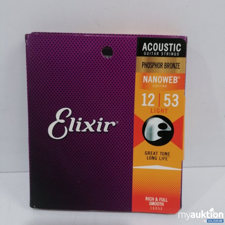 Artikel Nr. 860160 Artikel Nr. 860160: Elixir Acoustic Guitar Strings 12/53 light