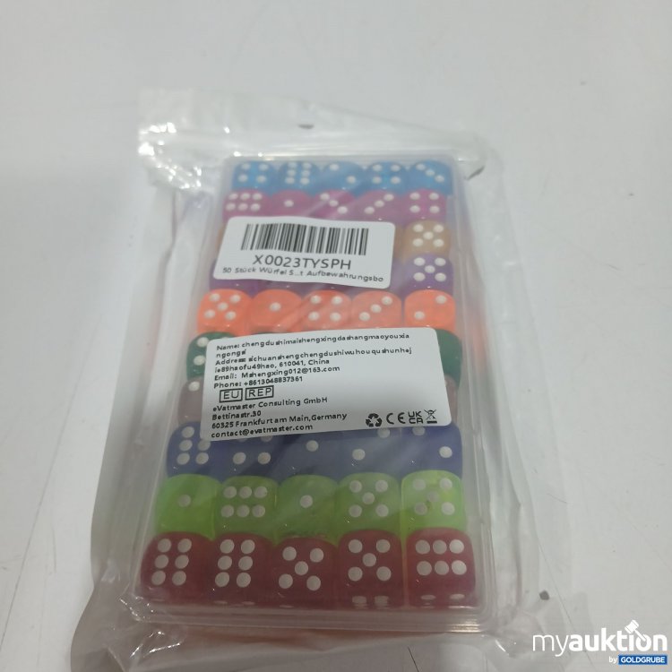 Artikel Nr. 895160: Würfel 50stk 