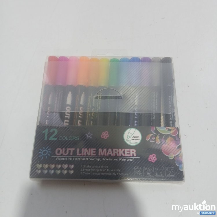 Artikel Nr. 911160 Artikel Nr. 911160: Out Line Marker 12 Colors