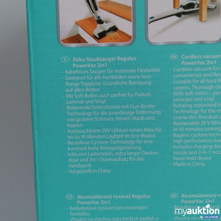 Artikel Nr. 340161 Artikel Nr. 340161: Leifheit Regulus Powervac 2 in1, Akku Staubsauger 20V