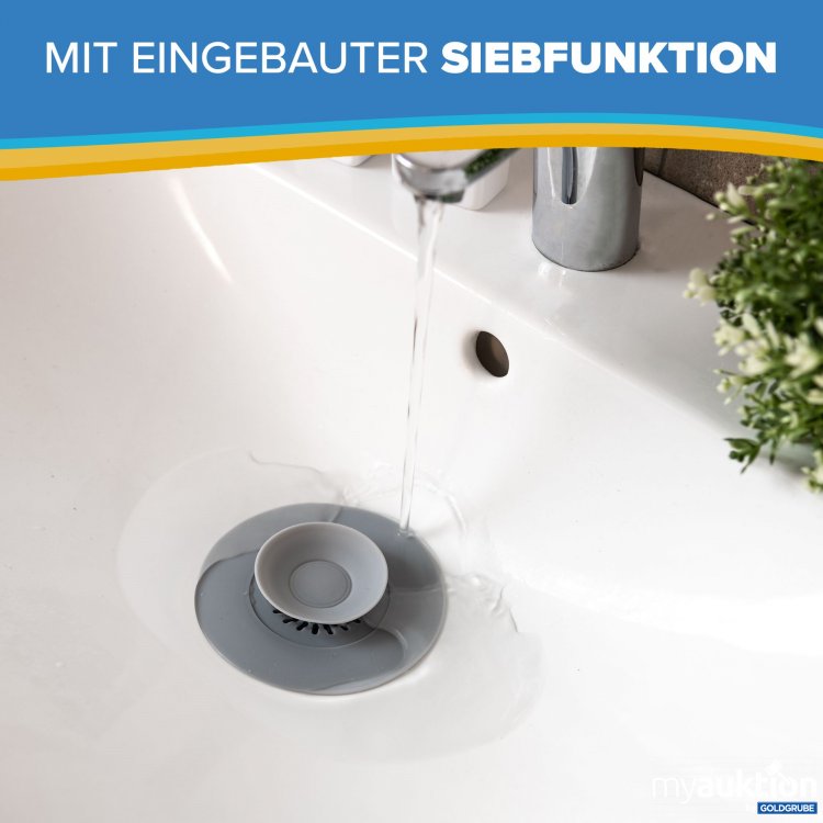 Artikel Nr. 376161: Silikon Abflussstöpsel Grau