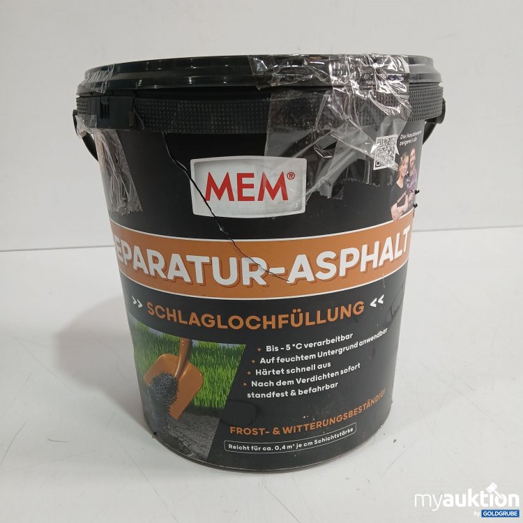 Artikel Nr. 953161: Mem Repetatur-Asphalt Schlaglochfüllung 10kg 