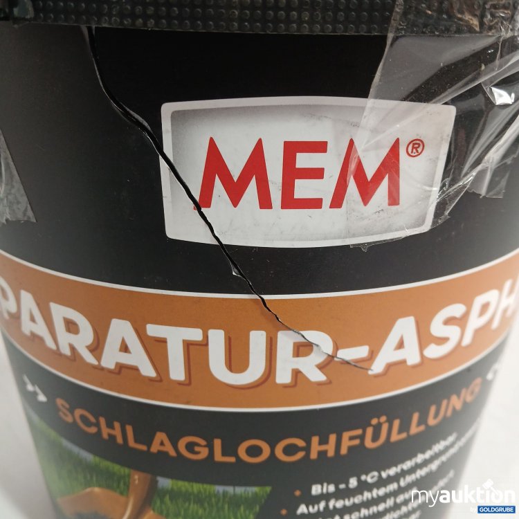 Artikel Nr. 953161: Mem Repetatur-Asphalt Schlaglochfüllung 10kg 