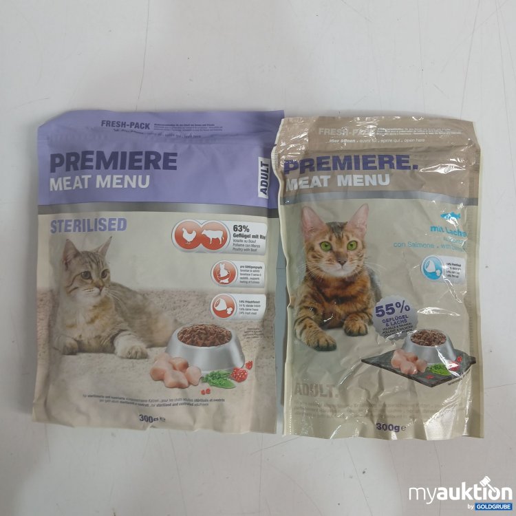 Artikel Nr. 982161 Artikel Nr. 982161: Premiere Katzensnack Sterilised 300g + mit Lachs 300g