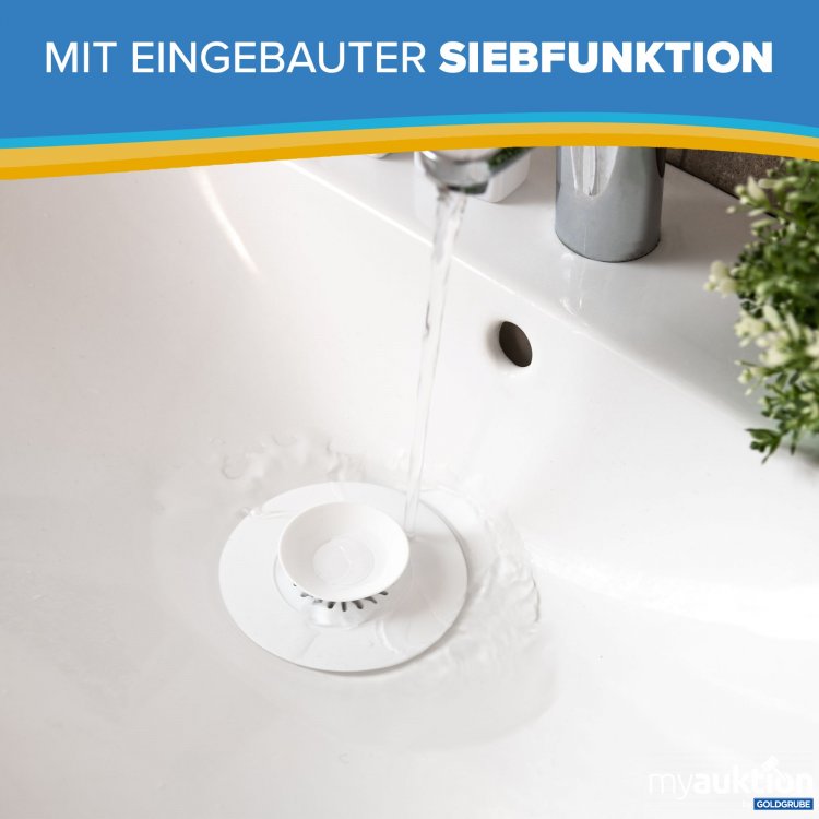 Artikel Nr. 376162: Silikon Abflussstöpsel Weiß