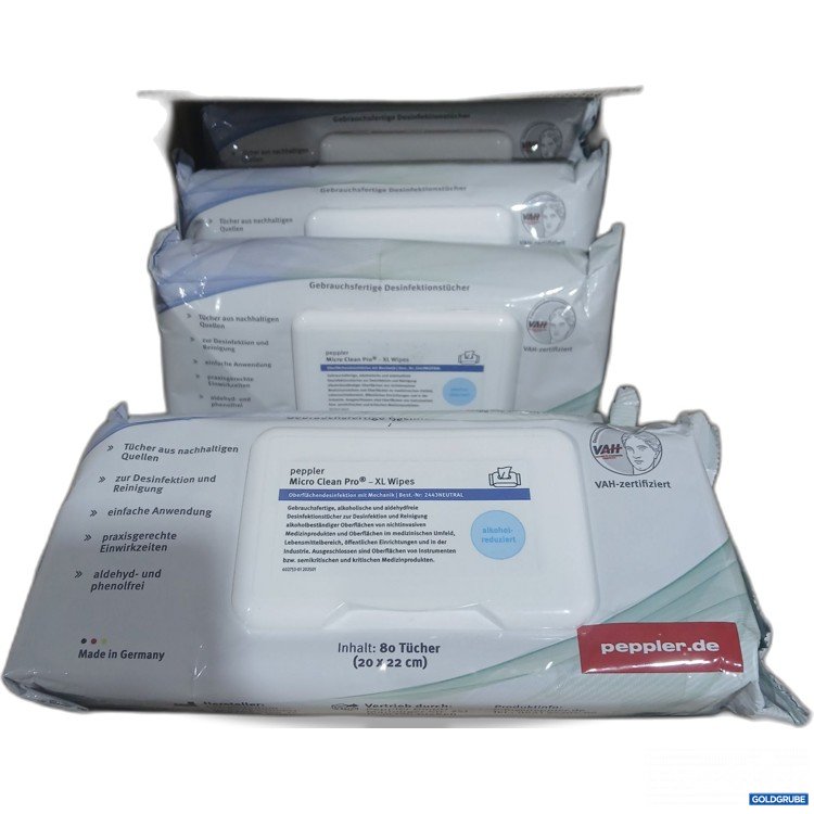 Artikel Nr. 956162: Peppler Micro Clean Pro XL Wipes 6x80Stk 