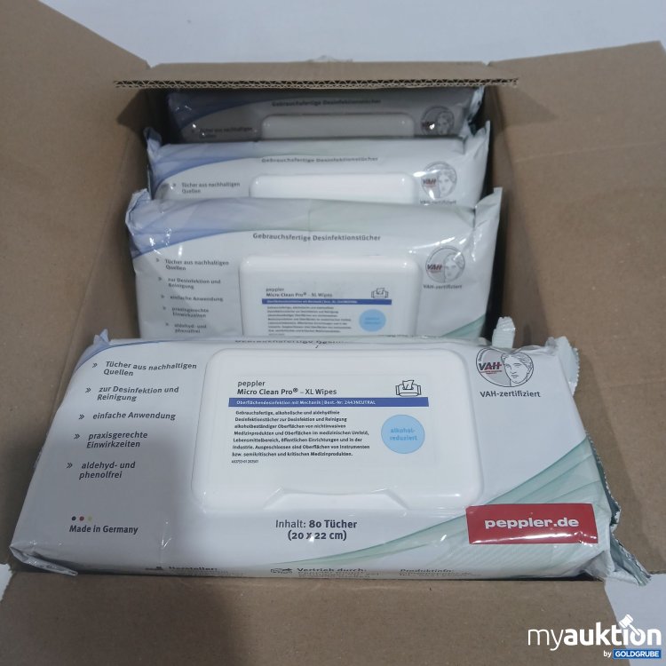 Artikel Nr. 956162: Peppler Micro Clean Pro XL Wipes 6x80Stk 