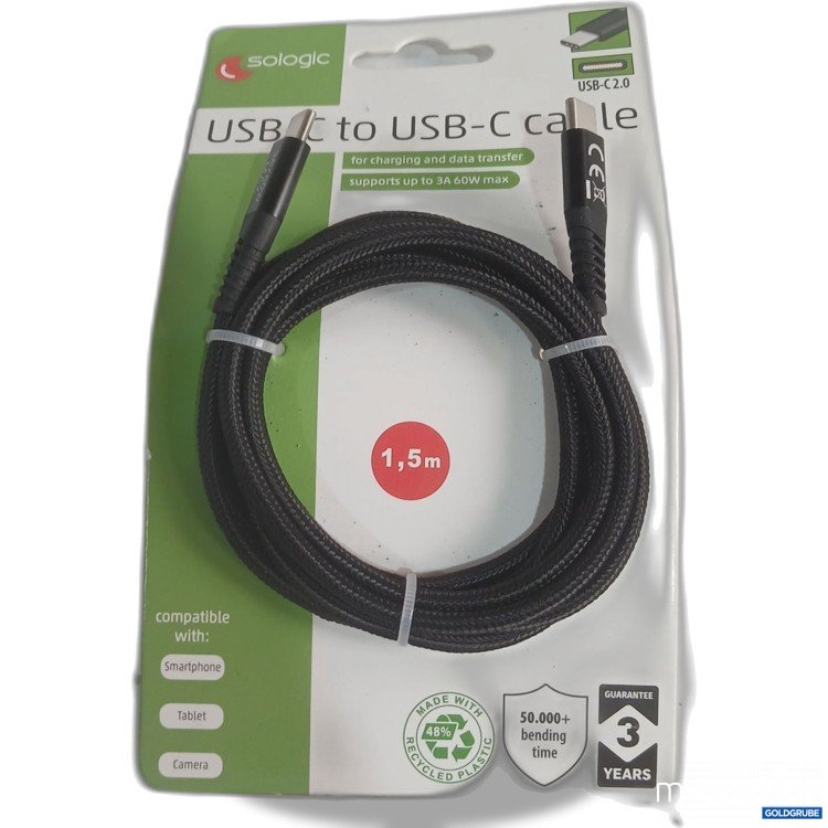 Artikel Nr. 985162: Sologic USB-C to USB-C Cable 1,5m 