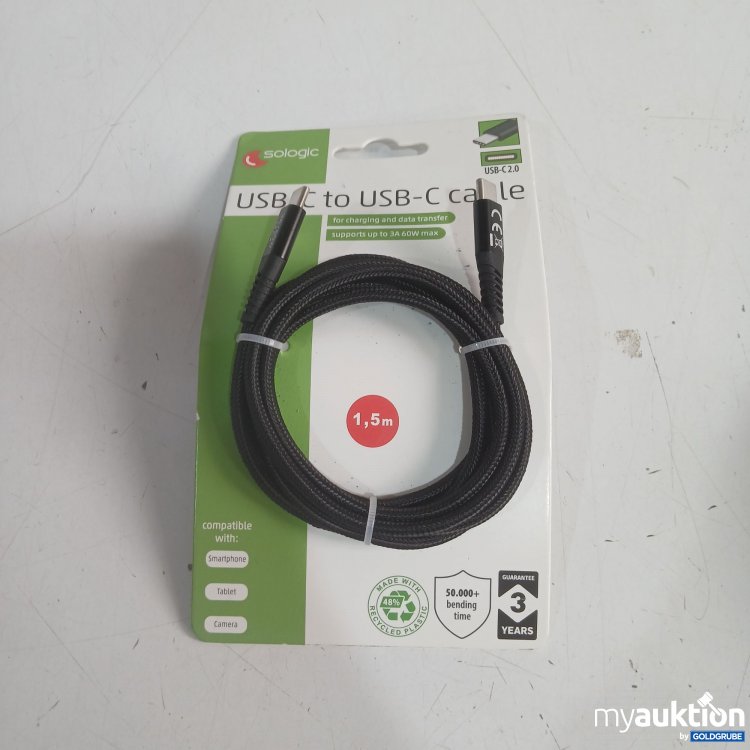 Artikel Nr. 985162: Sologic USB-C to USB-C Cable 1,5m 