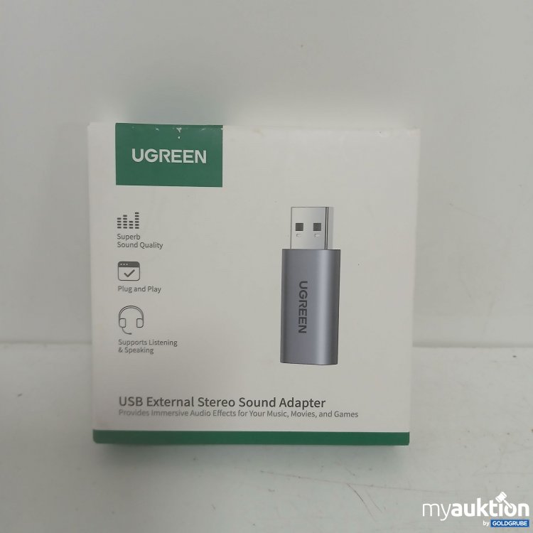 Artikel Nr. 903163 Artikel Nr. 903163: Ugreen USB External Stereo Sound Adapter