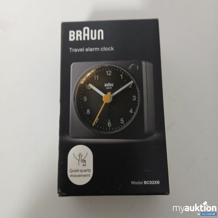 Artikel Nr. 913163 Artikel Nr. 913163: Braun Travel Alarm Clock Model BCO2XB