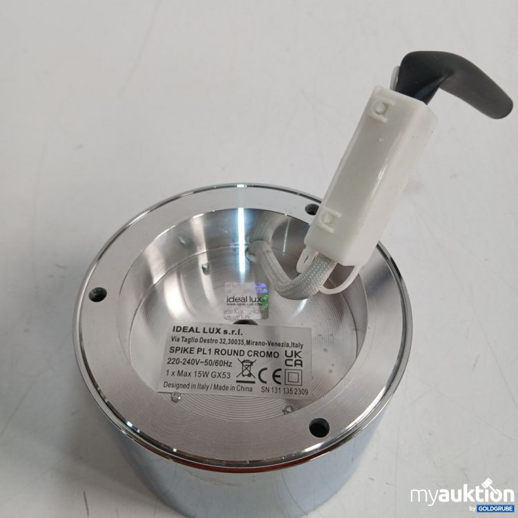 Artikel Nr. 920163: IDEAL LUX Spike PLT Round Cromo UK Deckenleuchte