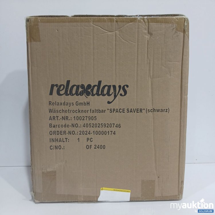 Artikel Nr. 951163: Relaxdays Wäschetrockner faltbar "Space Saver" schwarz 10027905 